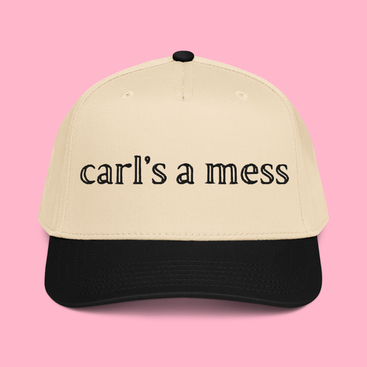 Carl’s A Mess Trucker - Tan/Black