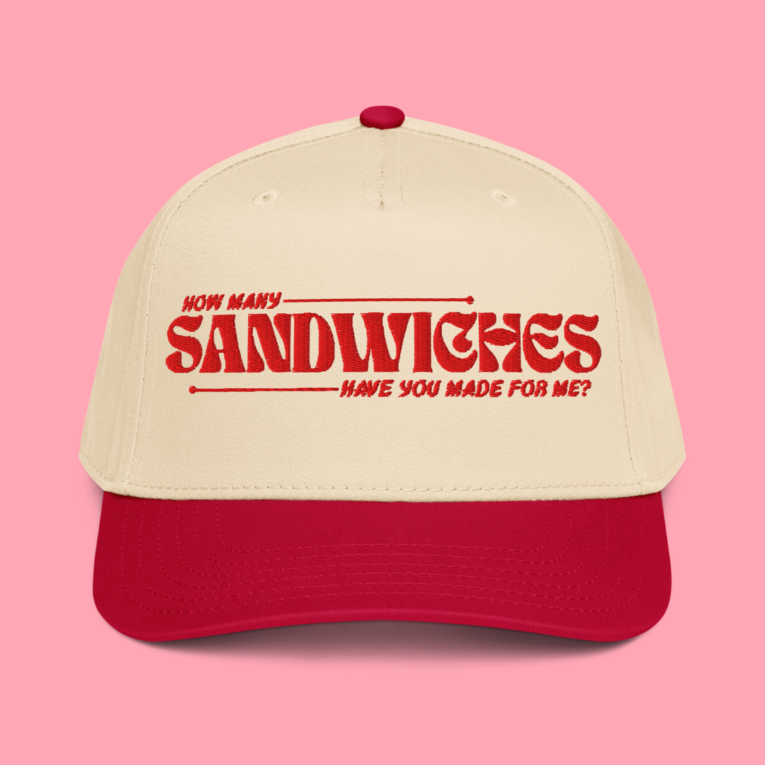 How Many Sandwiches Trucker - Tan/Red