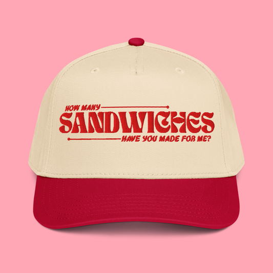 How Many Sandwiches Trucker - Tan/Red