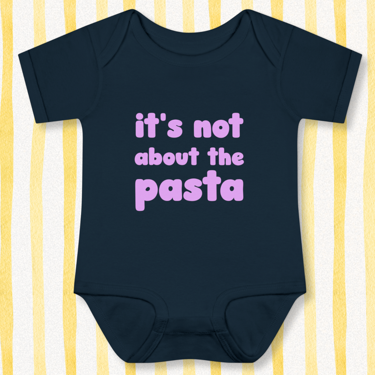 It's Not About The Pasta Baby - Navy