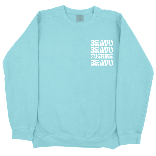 Bravo Bravo Fucking Bravo CC Sweatshirt - Chalky Mint