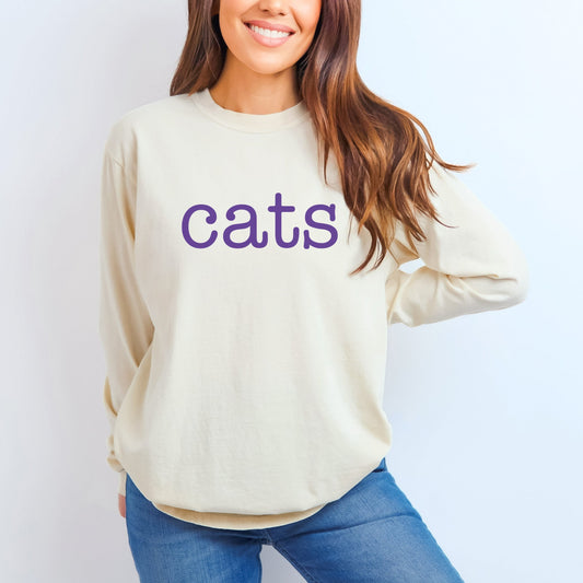 Cats CC Long Sleeve - Ivory