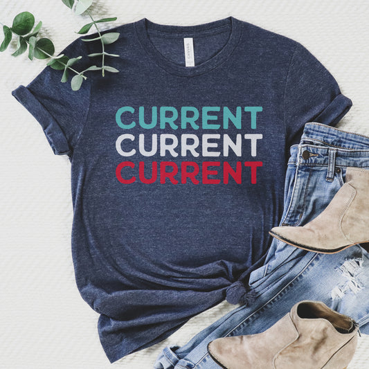 Current Tee - Navy