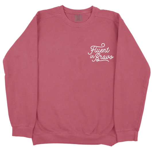 Fluent In Bravo CC Sweatshirt - Crimson