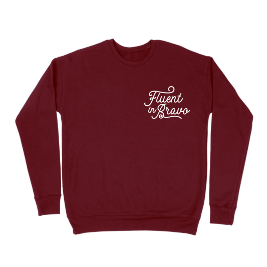 Fluent In Bravo Sweatshirt - Maroon