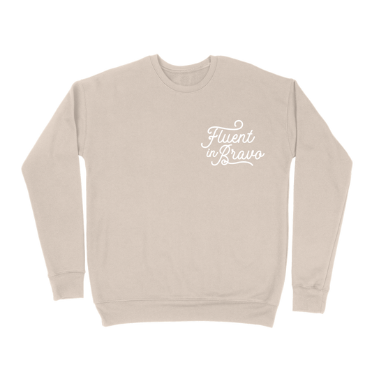 Fluent In Bravo Sweatshirt - Sand