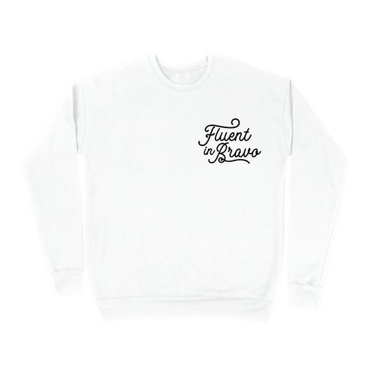 Fluent In Bravo Sweatshirt - White