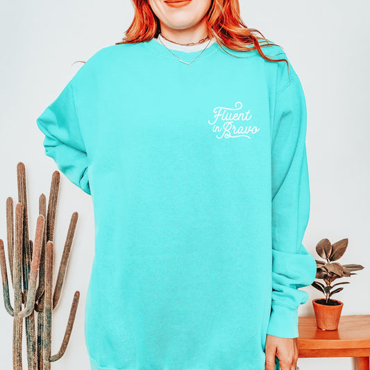 Fluent In Bravo CC Sweatshirt - Chalky Mint