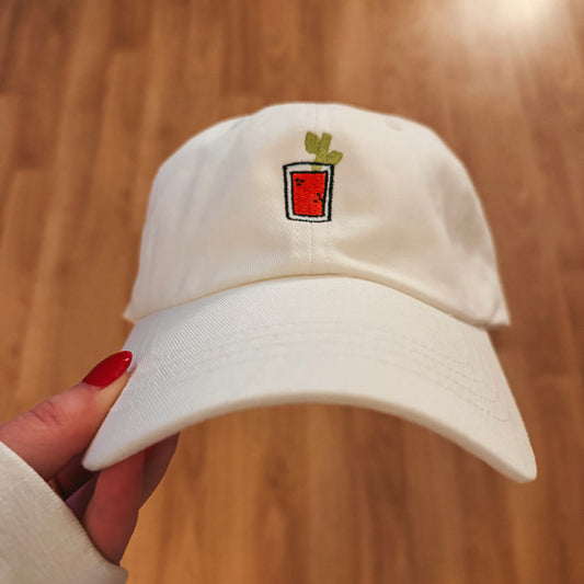 Bloody Mary Dad Hat - White