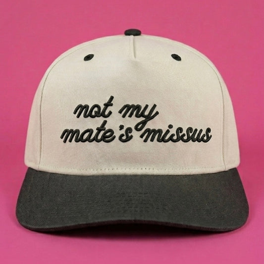 Not My Mate’s Missus Trucker - Tan/Black