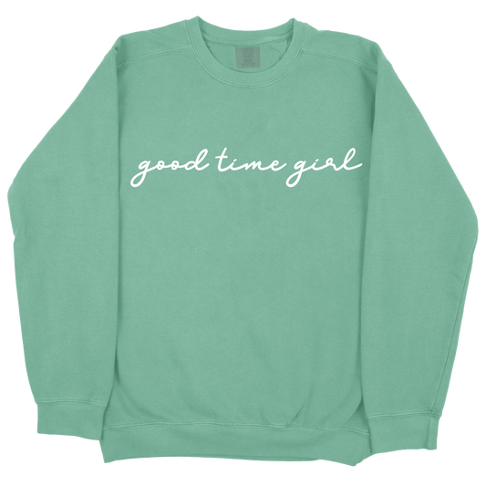 Good Time Girl CC Sweatshirt - Light Green