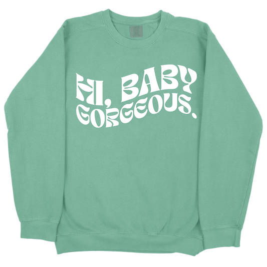 Hi Baby Gorgeous CC Sweatshirt - Light Green