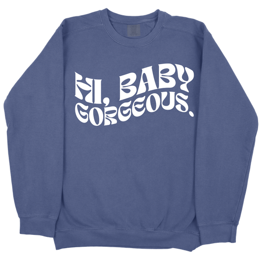 Hi Baby Gorgeous CC Sweatshirt - Navy