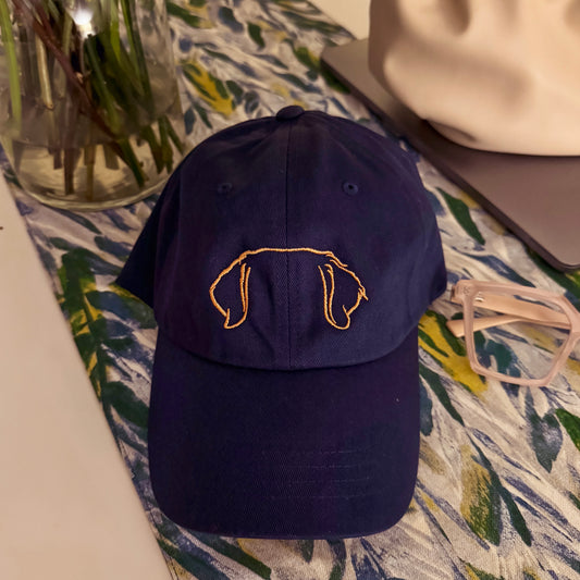 Golden Retriever Dog Ears Dad Hat - Multi