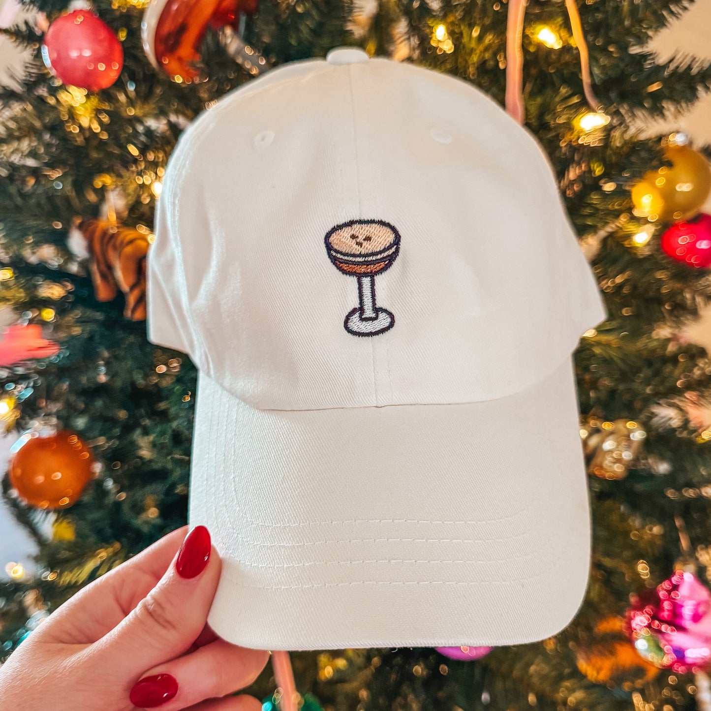 Espresso Martini Dad Hat - White