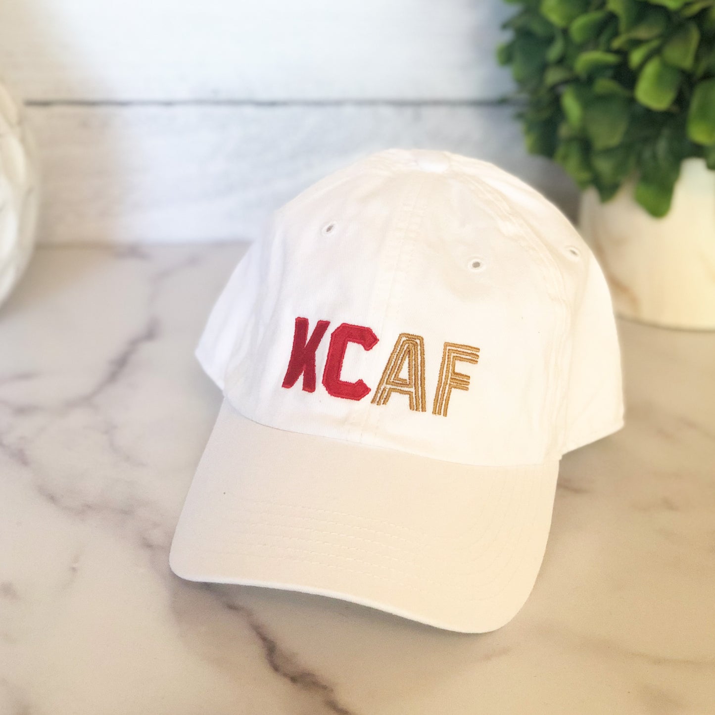 KCAF Dad Hat - White
