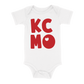 KCMO Baby One Piece | White Red