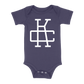 KC Monogram Baby One Piece | Navy