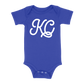 KC Script Baby One Piece | Blue
