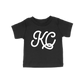 KC Script Toddler Tee | Black