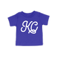 KC Script Toddler Tee | Blue
