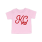 KC Script Toddler Tee | Light Pink