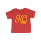 KC Script Toddler Tee | Red
