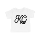 KC Script Toddler Tee | White Black
