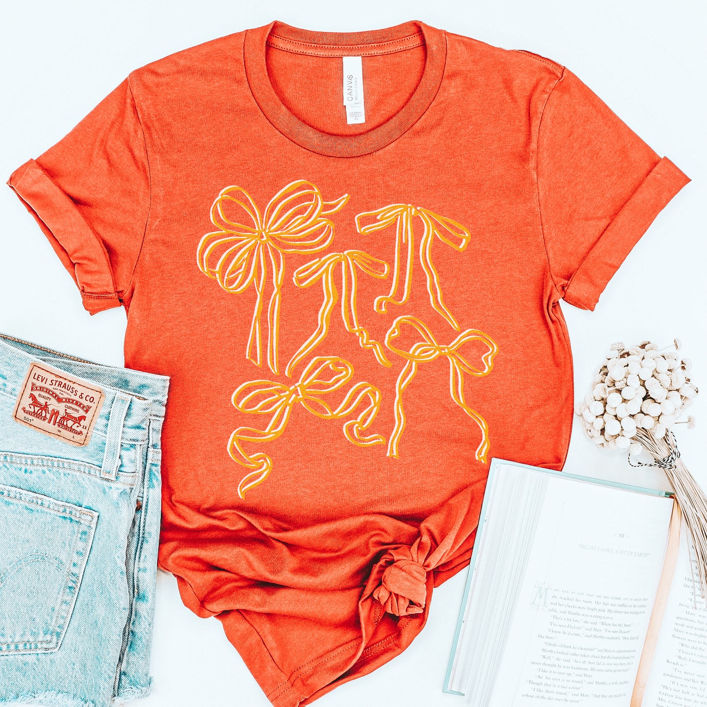 KC Bows Tee - Red