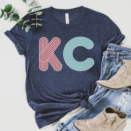 KC Outline Tee - Navy