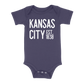 Kansas City EST 1838 Baby One Piece | Navy