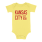 Kansas City EST 1838 Baby One Piece | Yellow
