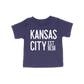 Kansas City EST 1838 Toddler Tee | Navy