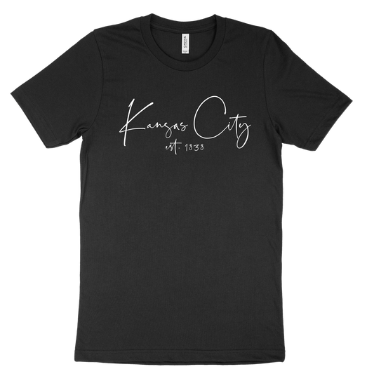 Kansas City EST 1838 Tee - Black