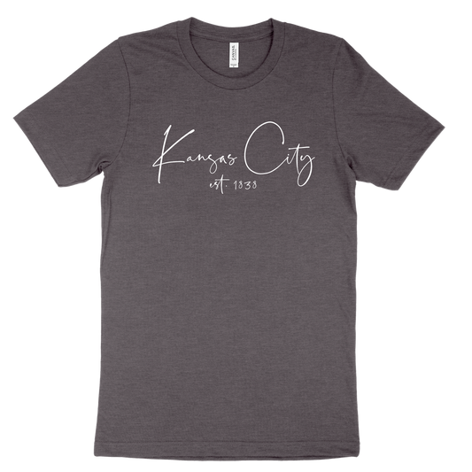 Kansas City EST 1838 Tee - Dark Grey
