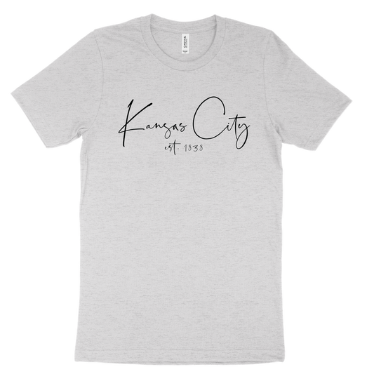 Kansas City EST 1838 Tee - Grey