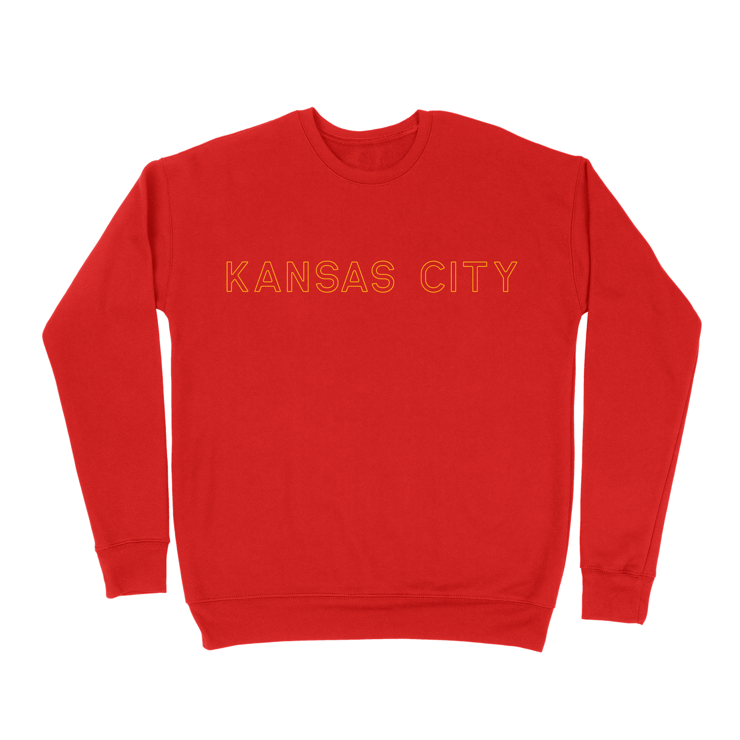 Kansas City Outline Sweatshirt - Red
