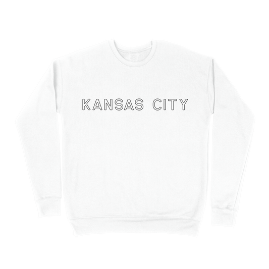 Kansas City Outline Sweatshirt - White