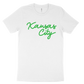 Kansas City Script Tee - White Lime