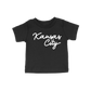 Kansas City Script Toddler Tee | Black