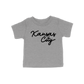Kansas City Script Toddler Tee | Grey