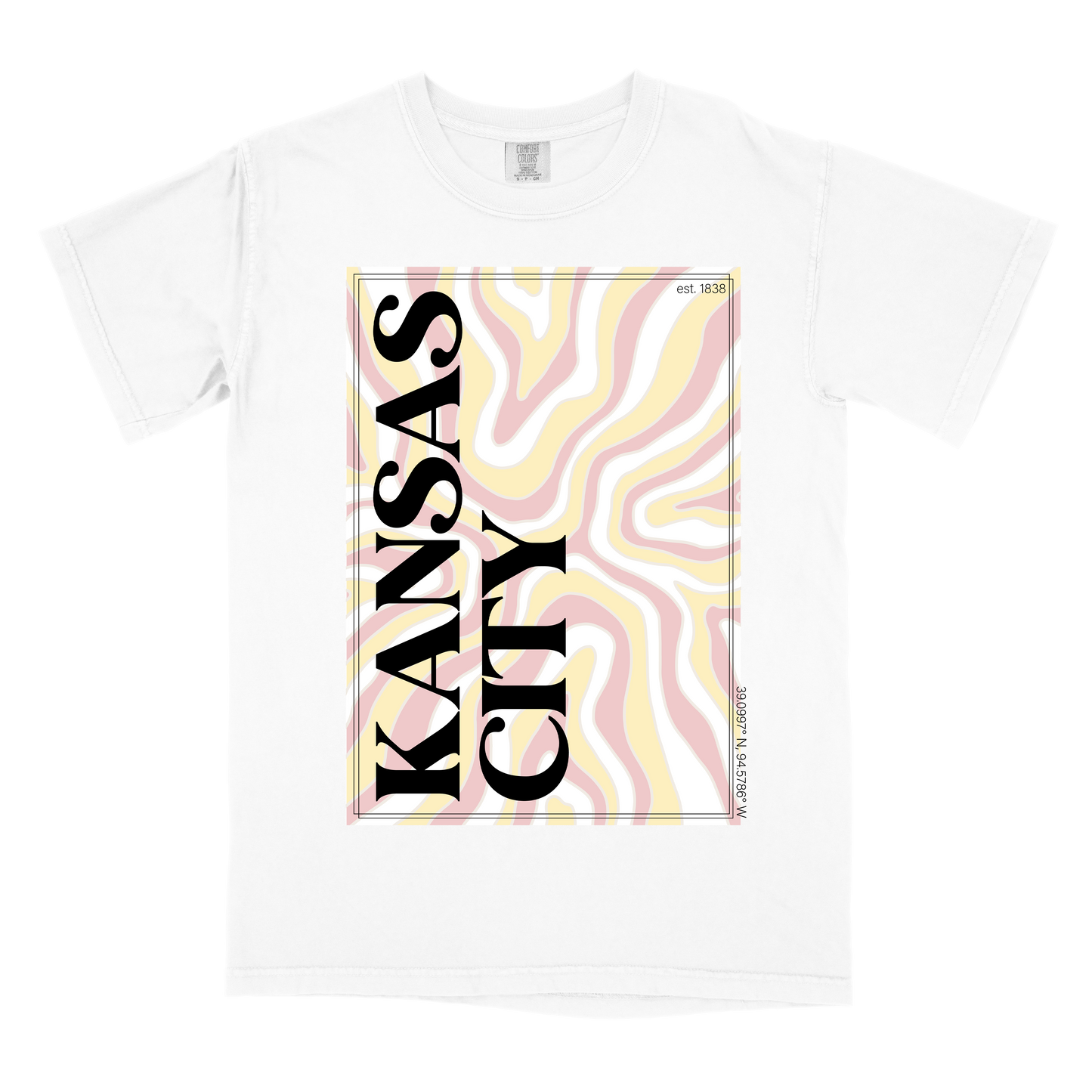 Kansas City EST 1838 Retro CC Tee | White