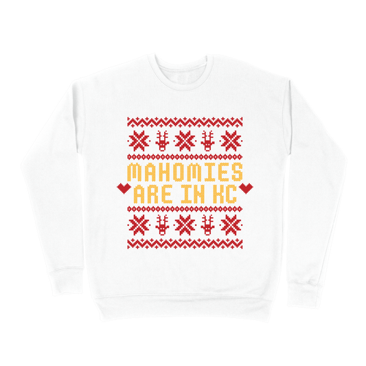 Mahomies Are In KC Tacky Sweatshirt - White