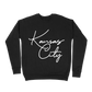 Kansas City Oversized Script Sweatshirt - Black