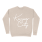 Kansas City Oversized Script Sweatshirt - Sand