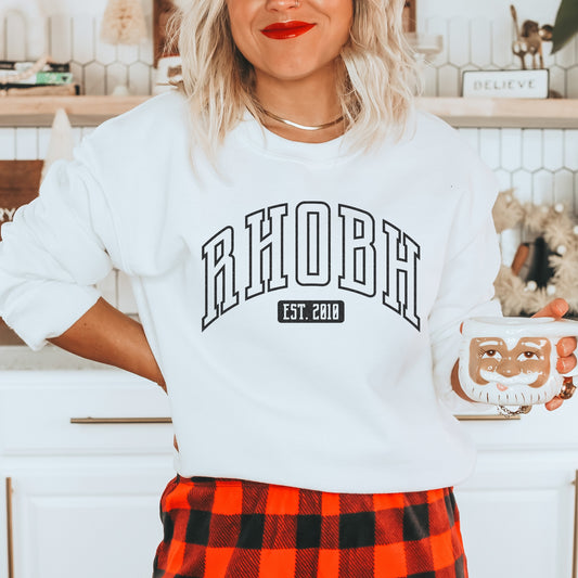 RHOBH EST 2010 Sweatshirt - White