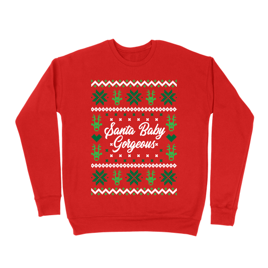 Santa Baby Gorgeous Sweatshirt - Red