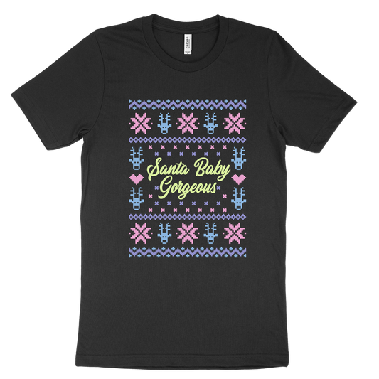 Santa Baby Gorgeous Tee - Black