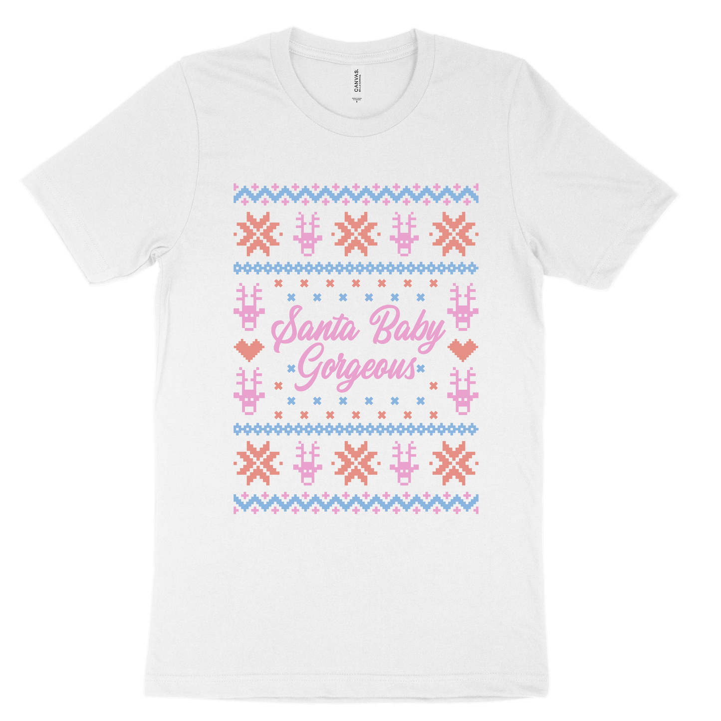 Santa Baby Gorgeous Tee - White