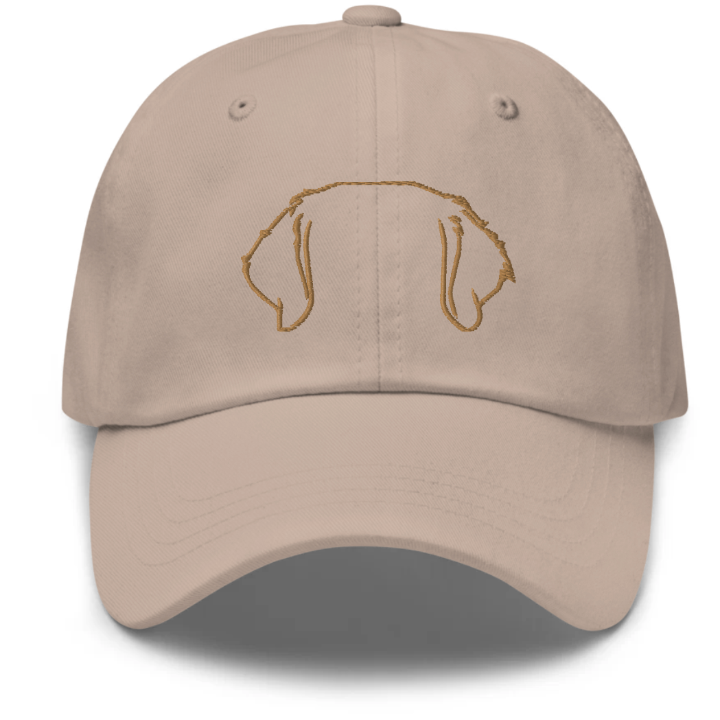 Golden Retriever Dog Ears Dad Hat - Multi